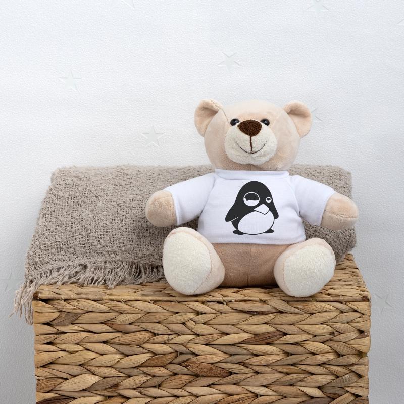 Grumpy Tux – Funny Linux Penguin for Nerds Teddy Bear