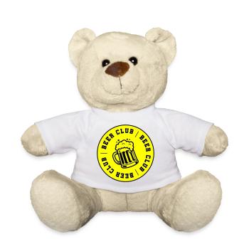 Beer Club Club Booze - Teddy Bear - white - Front