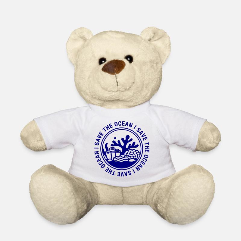 Sauver l’océan - Nounours - blanc