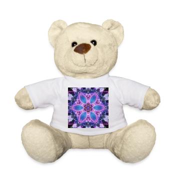 Neon-Lotus Kaleidoskop - Teddy - Weiß - Vorne