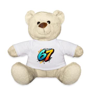 Graffiti 67 Color Explosion - Teddy Bear - white - Front
