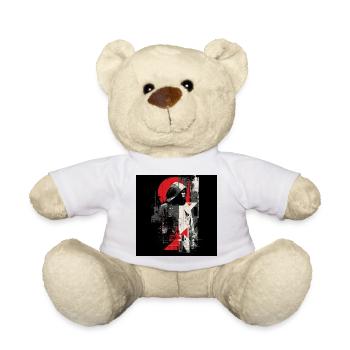 Geometric Shadow Pullover Hoodie - Teddy Bear - white - Front