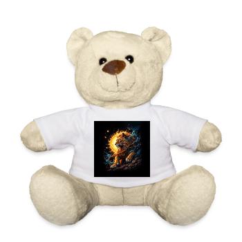 Lion solaire avec lunes et explosions - Nounours - blanc - Devant