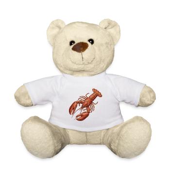 Hummer im bestickten Look (gedruckt) - Teddy - Weiß - Vorne