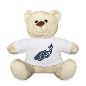 Wirbelfisch-Silhouette - Teddy - Weiß - Vorne