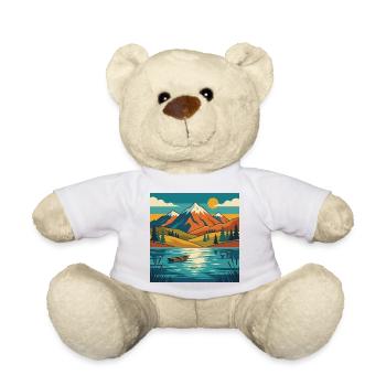 Bergsee-Dämmerung - Teddy - Weiß - Vorne