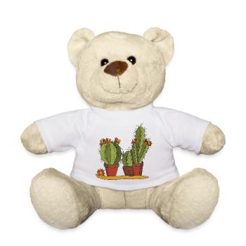 Flowers - Teddy Bear - white - Front