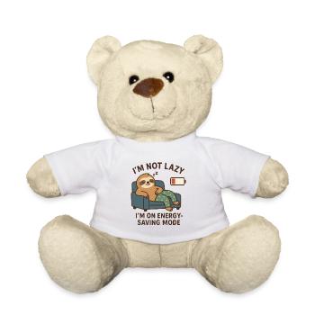 Faules Faultier im Energiesparmodus - Teddy - Weiß - Vorne