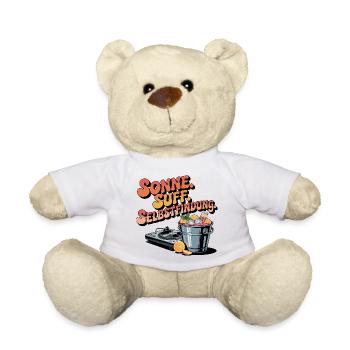  Sonne. Suff. Selbstfindung. Sommer Festival Party - Teddy - Weiß - Vorne