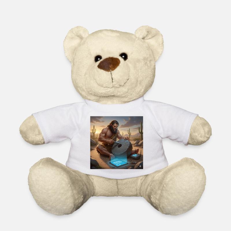 Support technique des hommes des cavernes - Le premier tutoriel - Nounours - blanc