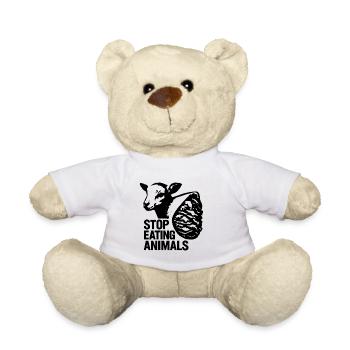 Stop Eating Animals – Tierrechte - Teddy - Weiß - Vorne