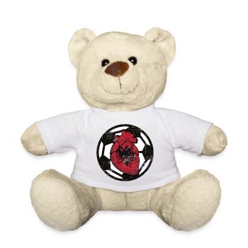 Albanien Fussball - Teddy - Weiß - Vorne
