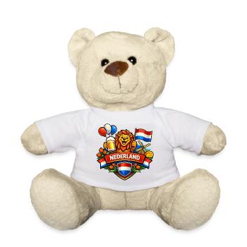 Holland cheerful logo - Teddy Bear - white - Front