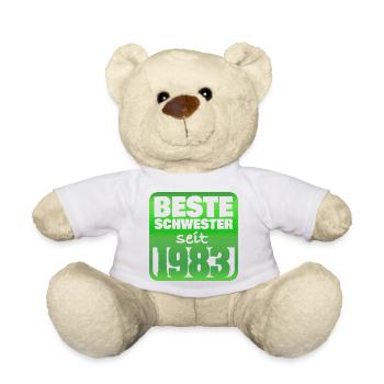 Sister 1983 - Teddy Bear - white - Front