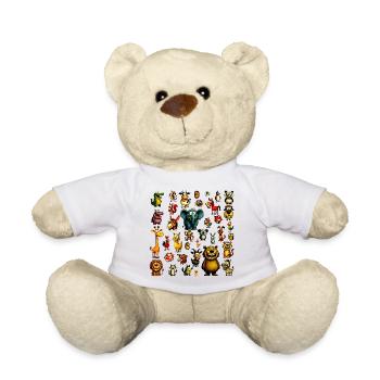 My First Animals - Cute Learning Design - Teddy Bear - white - Front