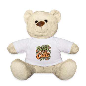 Wild but Cute Flower - Teddy Bear - white - Front