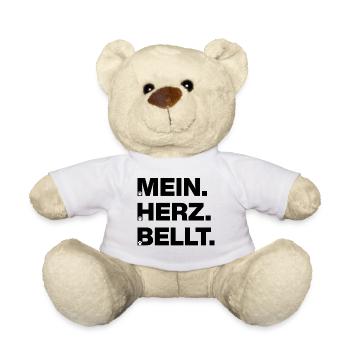 MY HEART BARKS FOR DOGS! DOGMOMS AND DOGDADS - Teddy Bear - white - Front