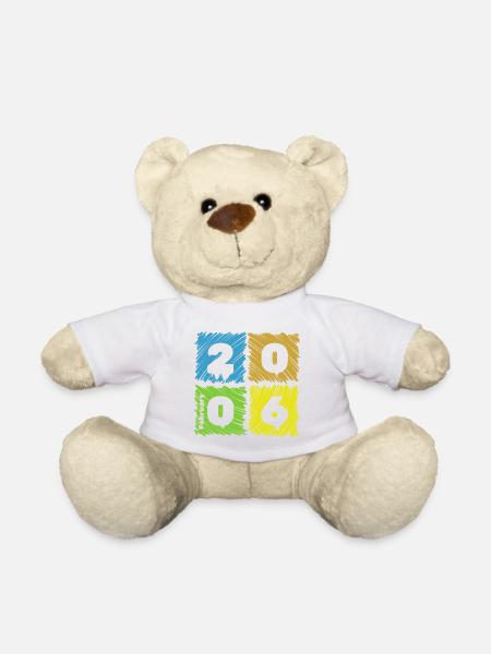 20. Geburtstag Farbige Patches since 02/2006 - Teddy - Weiß