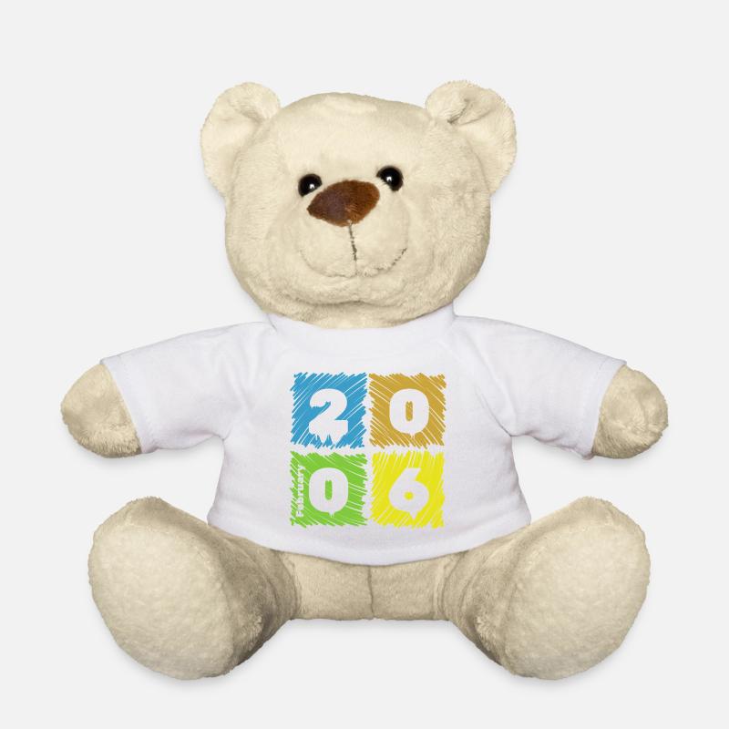 20. Geburtstag Farbige Patches since 02/2006 - Teddy - Weiß