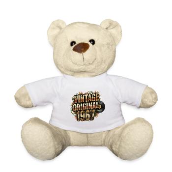 Vintage Original 1967 - Teddy Bear - white - Front