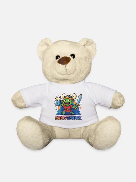 Goblin Viking Fun Hero - Teddy Bear - white