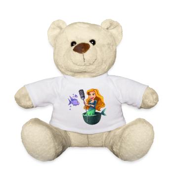 Karaoke-Meerjungfrau im Netz - Teddy - Weiß - Vorne