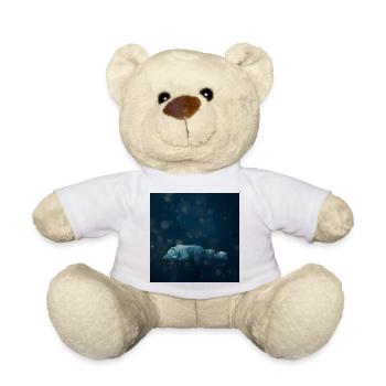 Blue Night Geometrische Eisbären - Teddy - Weiß - Vorne