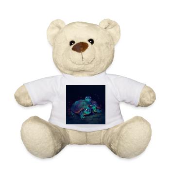 Drei leuchtende Schildkröten - Teddy - Weiß - Vorne