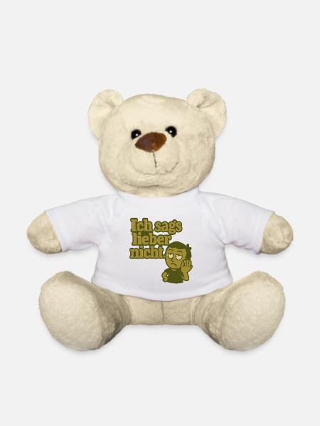 Ich sags lieber nicht Cartoon - Teddy - Weiß