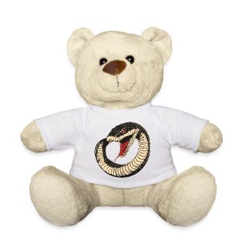 Snake - Teddy Bear - white - Front