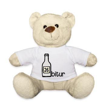Party Bottle - Abitur 2026 - Teddy Bear - white - Front