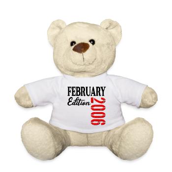 21st birthday - February 2006 - Teddy Bear - white - Front