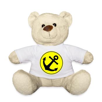 Icône d’ancre - Nounours - blanc - Devant