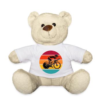 A must-have for real road bikes - Teddy Bear - white - Front