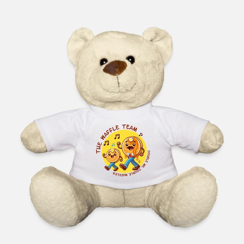 Team Waffle - Teddy Bear - white