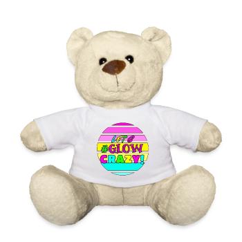 Lasst uns verrückt leuchten - Geburtstag - 80s - Teddy - Weiß - Vorne