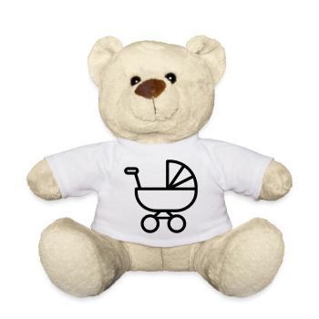 stroller_-1-Kinderwagen - Teddy - Weiß - Vorne