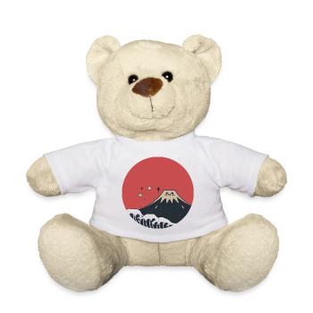 Mont Fuji Sourire Rouge - Nounours - blanc - Devant