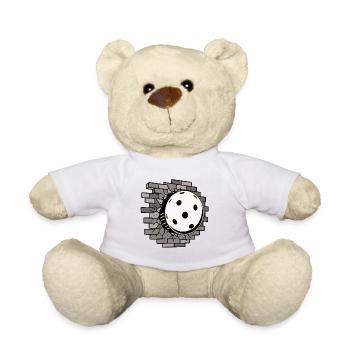 Floorball , Floorball , Wall Breakthrough - Teddy Bear - white - Front