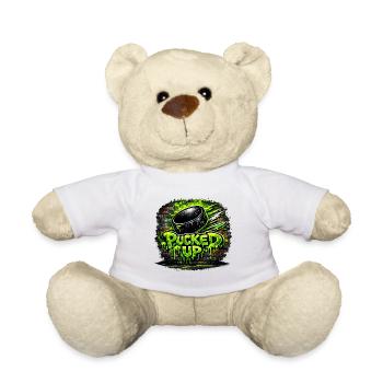 Pucked Up Graffiti Neon - Teddy Bear - white - Front