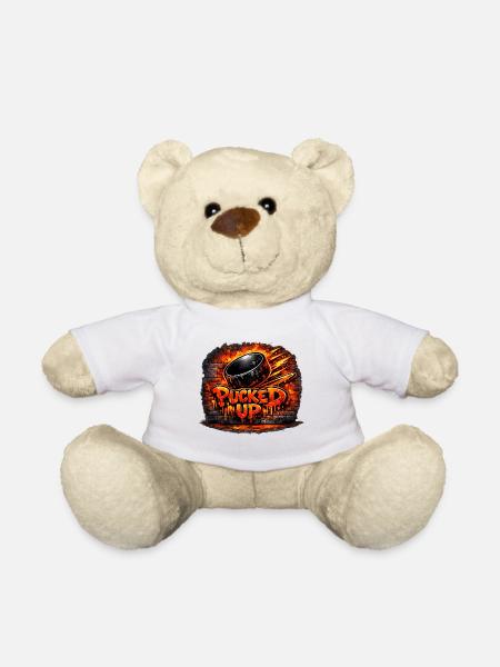 Firepuck Graffiti - Teddy Bear - white