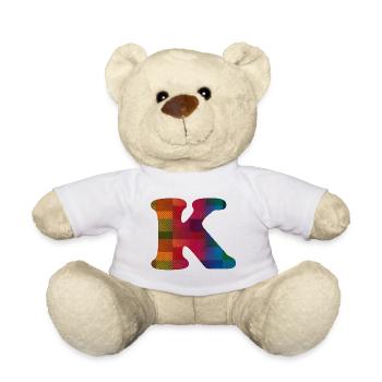 Buchstabe K - Teddy - Weiß - Vorne