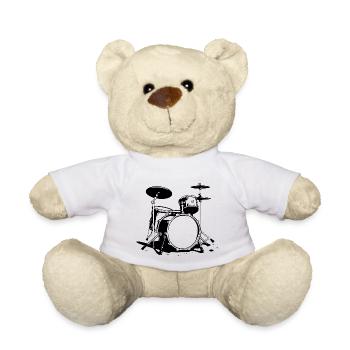 Schlagzeug Skizze - Teddy - Weiß - Vorne