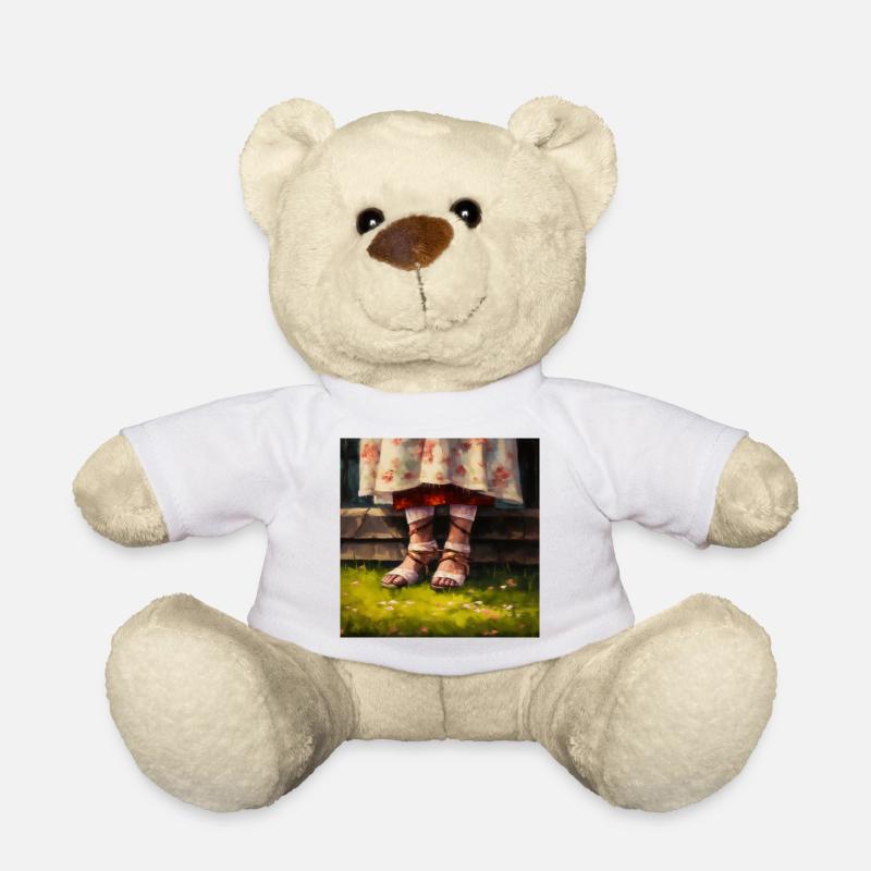 Summer Pastoral - Teddy Bear - white