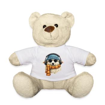 Lamb Headphones Winter - Teddy Bear - white - Front