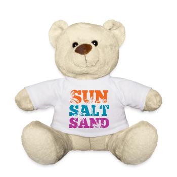Sommerzeit - Sonne, Salz und Sand - Teddy - Weiß - Vorne