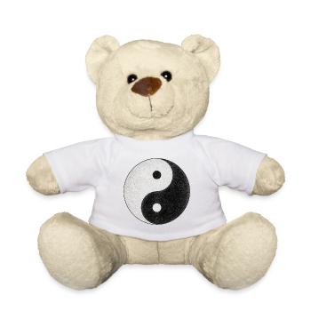 Yin and Yang Symbol - Teddy Bear - white - Front