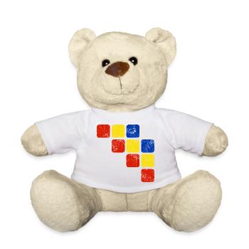 Farben Ornament Muster - Grundfarben - Teddy - Weiß - Vorne