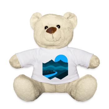 Berglied | Blue Moonlight Minimalistische Wohnung - Teddy - Weiß - Vorne