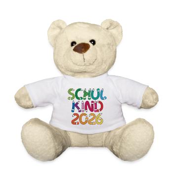 School Child 2026 School Enrollment Back to School - Teddy Bear - white - Front